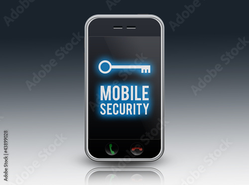 Ilustración: Smartphone "Mobile Security" Smartphone "Mobile Security"