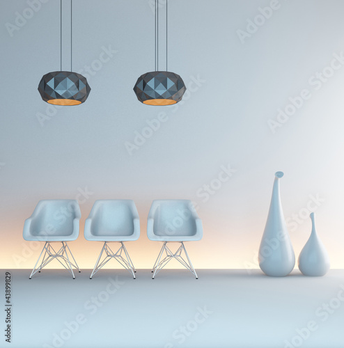Illustration: Modern Luxury Loft / Apartment Architecture Interior Modern Luxury Loft / Apartment Architecture Interior