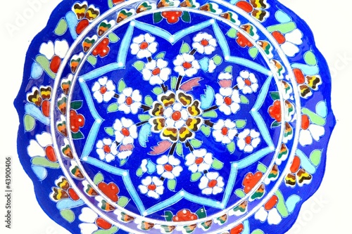 Photo: Old Tiled Plate Old Tiled Plate