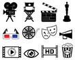 Movie industry icons