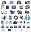 Photo camera icons