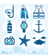 Underwater icons