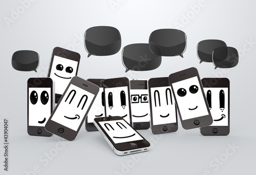 Photo: phones smileys phones smileys
