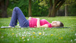 Photo: Beautiful pregnant woman in the park Beautiful pregnant woman in the park