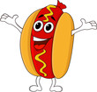 Hot dog cartoon character