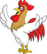 Rooster with thumb up