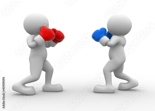 Ilustración: Two boxers Two boxers