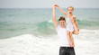 happy father and his  little daughter