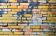 real old brickwall ,ancient bricks background
