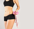 Photo: Tanned skinny woman in the studio Tanned skinny woman in the studio