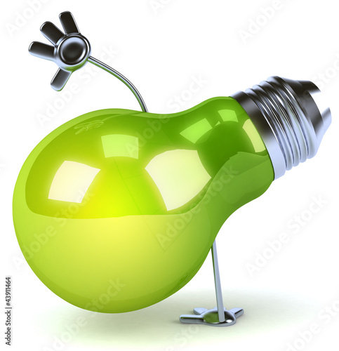 Photo: Green lightbulb Green lightbulb