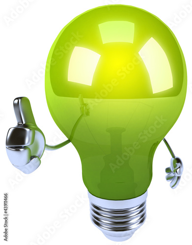 Photo: Green lightbulb Green lightbulb