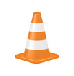 Vector: Orange traffic cone Orange traffic cone
