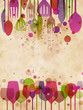 Beautiful food and drink background
