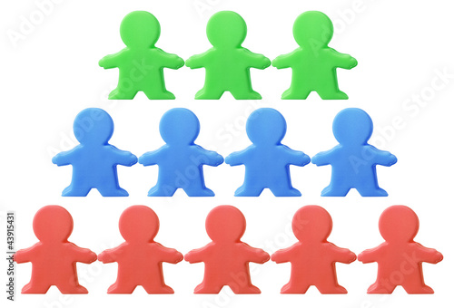 Photo: Social Network Concept with Miniature Figures Social Network Concept with Miniature Figures