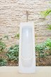 A mens public toilet with urinary