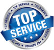 Button Banner "Top Service" blau/silber
