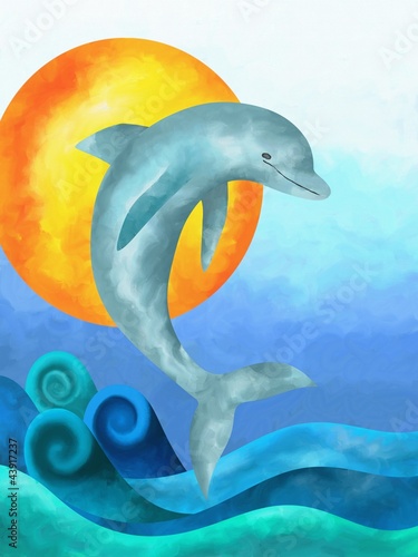 Illustration: il salto del delfino il salto del delfino