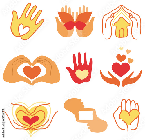 Vector: Vector collection of love signs Vector collection of love signs