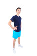 Isolated man in sport wear