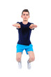 Isolated man in sport wear