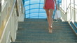 Video: Young Woman Walking with Shopping Bags Young Woman Walking with Shopping Bags