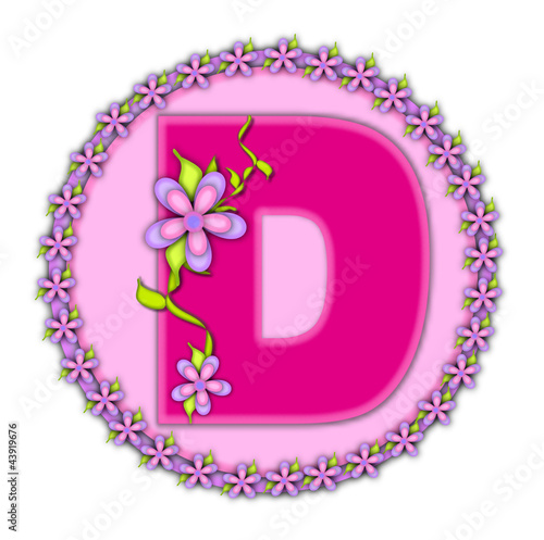 Illustration: Alphabet Daisy Chain D Alphabet Daisy Chain D