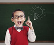 Student with Bright idea