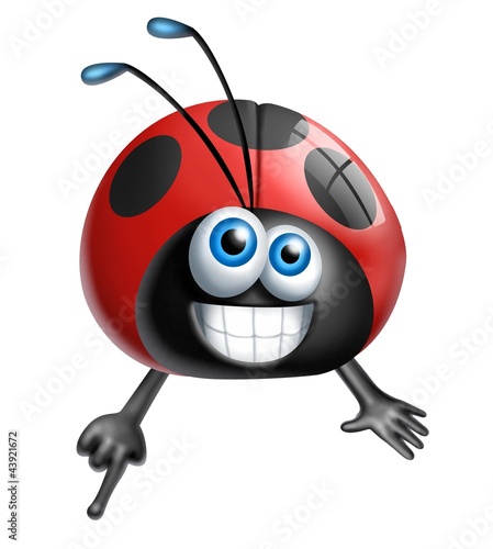 Illustration: coccinella dito coccinella dito