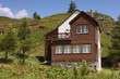 Chalet sur l'Alpe.
