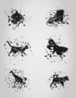 Vector: Animal a blot Animal a blot