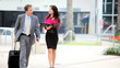Secretary with Traveling Colleague
