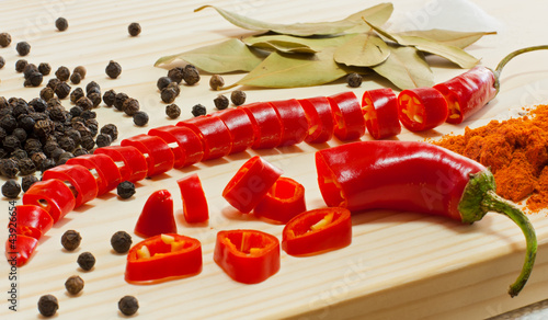 Photo: Chili pepper and other spices Chili pepper and other spices