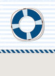 Nautical background with lifebuoy