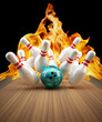 Bowling Strike Feuer