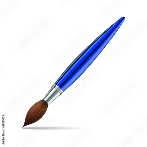 Vektor: paint brush on white background paint brush on white background