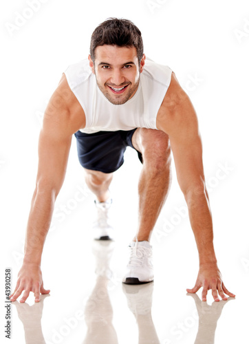Foto: Competitive male athlete Competitive male athlete