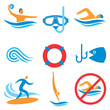 Water sport icons