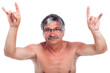Rebel man gesturing