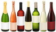 7x wein & sekt incl. clipping path