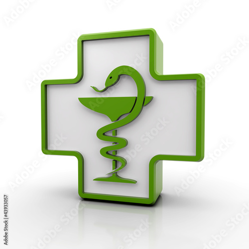 Illustration: medical sign 3d medical sign 3d