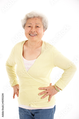 Photo: Studio Shot Of Chinese Senior Woman Studio Shot Of Chinese Senior Woman