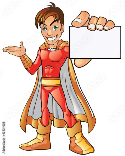 Vektor: Orange Super Hero Boy Orange Super Hero Boy