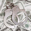 Dollars and handcuffs