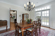 Dining room in suburban home