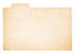 Vintage Tabbed Index Card
