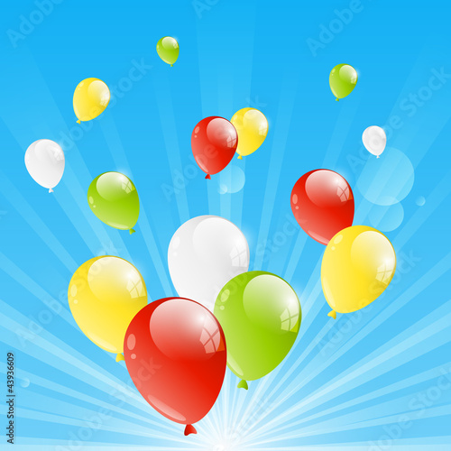 Vektor: Color balloon Color balloon