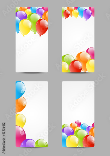 Vektor: Birthday banners Birthday banners