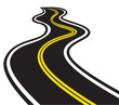 Vector: Winding road Winding road