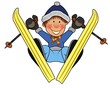 kleiner Skispringer